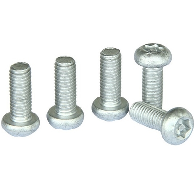 6-32x1/2" สกรูปุ่มเครื่องรักษาความปลอดภัยหลักฐานการงัดแงะ 6 กลีบ Torx หัวพินกลาง