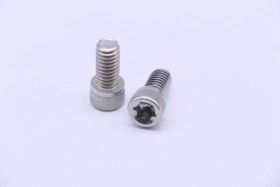 สกรูหัวกลมสแตนเลสดอกบ๊วยกันขโมย SS316 3/8-24X1"