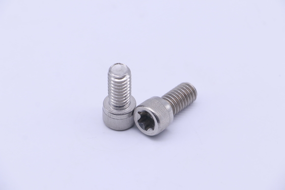 สกรูหัวกลมสแตนเลสดอกบ๊วยกันขโมย SS316 3/8-24X1"