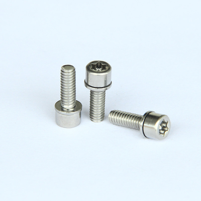 หมุด Torx ป้องกันการงัดแงะ เครื่องรักษาความปลอดภัยปุ่มสกรู 6 กลีบ หัวหมุดกลาง Torx