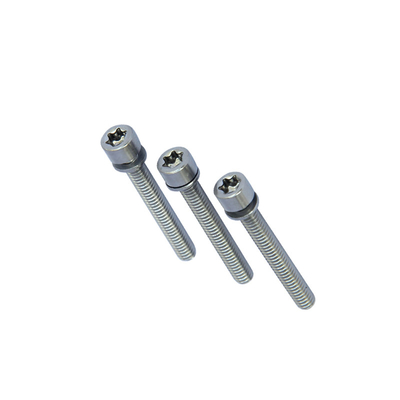 หมุด Torx ป้องกันการงัดแงะ เครื่องรักษาความปลอดภัยปุ่มสกรู 6 กลีบ หัวหมุดกลาง Torx