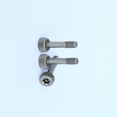 M4 * 15 สแตนเลส ความปลอดภัยสกรูทับ 6 Lobe Pin TX หมวกขับเคลื่อน