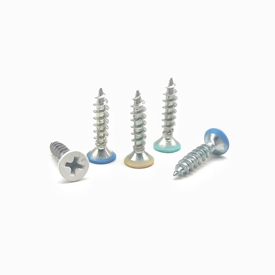 DIN สีสี Self-Tapping Paint เฟอร์นิเจอร์ สกรู ครอส