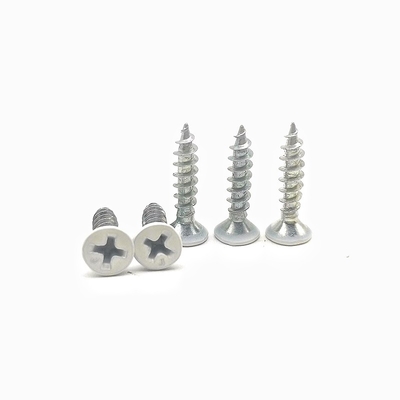สี Self-Tapping Paint เฟอร์นิเจอร์สกรู Countersunk Cross ANSI JIS