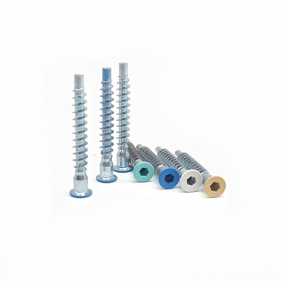 Countersunk Hexagonal Self Tapping Roller Thread Straight Repair Screw สกรูกระเป๋าสตางค์ฟันไม้