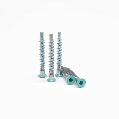Countersunk Hexagonal Self Tapping Roller Thread Straight Repair Screw สกรูกระเป๋าสตางค์ฟันไม้