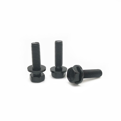 10.9-เกรด Hexagonal บอลท์สกรูผสมกับพัดเรียบและ Dacromet- Plated ภายนอก