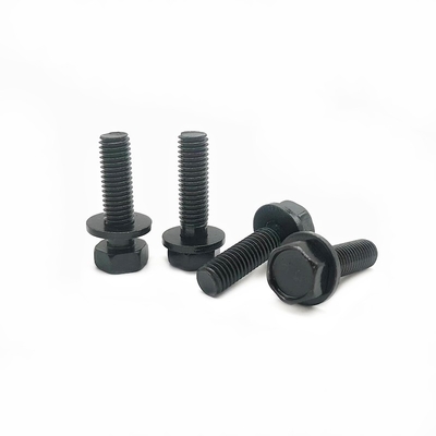10.9-เกรด Hexagonal บอลท์สกรูผสมกับพัดเรียบและ Dacromet- Plated ภายนอก