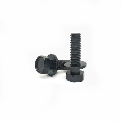 10.9 เกรดคาร์บอนสแตนเลส Hexagon Head Bolt External Flat Pad Combination Screw