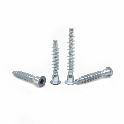 สัญลักษณ์มงกุฎ Self-Tapping Cross-Thread Screw Countersunk Hexagon สายตรง