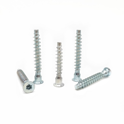 สัญลักษณ์มงกุฎ Self-Tapping Cross-Thread Screw Countersunk Hexagon สายตรง