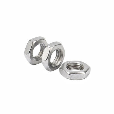 304 สแตนเลส ด้านนอก Hexagon Nut โลหะ Lock Nut M14 M16 ความแข็งแรงสูง