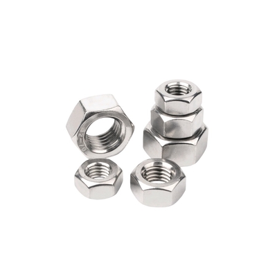 304 สแตนเลส ด้านนอก Hexagon Nut โลหะ Lock Nut M14 M16 ความแข็งแรงสูง
