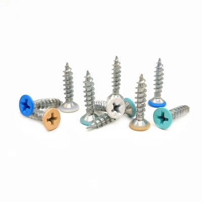 สี 316 สกรูดัดตัวเอง Countersunk สายเขาสี่เหลี่ยม