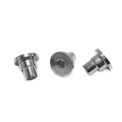 ไม่มาตรฐาน Hexagonal เซ็นทริก Nail 304 สแตนเลส เนื้อแข็ง Flat Round Head Step Rivet Fastener Connector