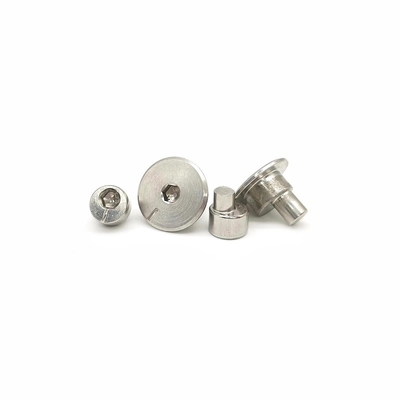 ไม่มาตรฐาน Hexagonal เซ็นทริก Nail 304 สแตนเลส เนื้อแข็ง Flat Round Head Step Rivet Fastener Connector