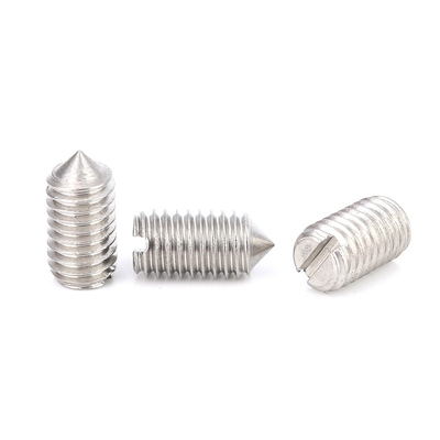 คําเดียว 304 สล็อตทิปเครื่องจักรเมตร Headless Screw Jacking screw