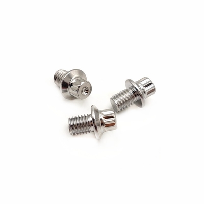 ไม่มาตรฐาน Flange ข้างนอก Hexagon สกรู อลูมิเนียม Pedal Nails ความต้านทานต่อการกัดกร่อน