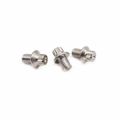 ไม่มาตรฐาน Flange ข้างนอก Hexagon สกรู อลูมิเนียม Pedal Nails ความต้านทานต่อการกัดกร่อน