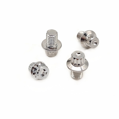 อะไหล่รถยนต์ ไม่มาตรฐาน Flange ป้องกันการขโมยสกรูมือขวาทิศทางเส้น