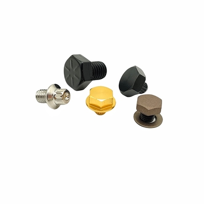 ความแข็งแกร่งสูง ข้างนอก Hexagon Screw Oxidation Blackening Carbon Steel ข้างนอก Hexagon เครื่องประดับเล็บ