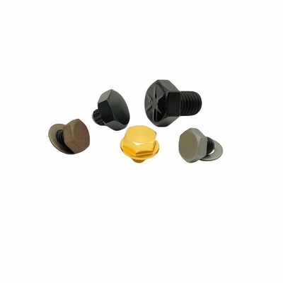 10.9 คลาส สีดําสดใส หกเหลี่ยม bolt สแตนเลสคาร์บอน Hexagon screw