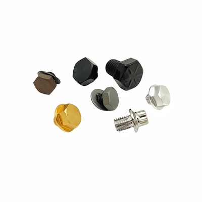 10.9 คลาส สีดําสดใส หกเหลี่ยม bolt สแตนเลสคาร์บอน Hexagon screw