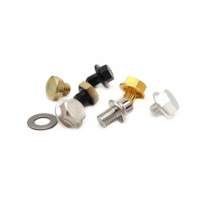 Custom 8.8 Level ข้างนอก Hexagonal ประดับเล็บ สแตนเลส Flat Head ข้างนอก Hexagonal Head