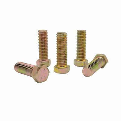 สลักเกลียวหกเหลี่ยมภายนอกสังกะสีแบบอิเล็กโทรโฟเรซิส