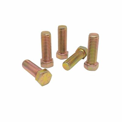 สลักเกลียวหกเหลี่ยมภายนอกสังกะสีแบบอิเล็กโทรโฟเรซิส