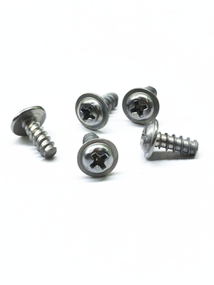 Phillips เครื่องซักผ้า Pan หัวสกรู สังกะสี Nickel สังกะสี Self Tapping Screws สําหรับพลาสติกสแตนเลส สีเดิม