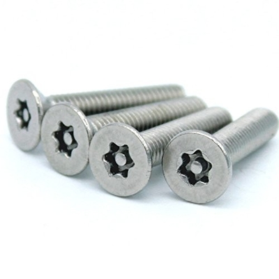สกรู Torx หัวเรียบ 304 เหล็กไร้ขัด สกรู Torx หัวเรียบ มือขวา