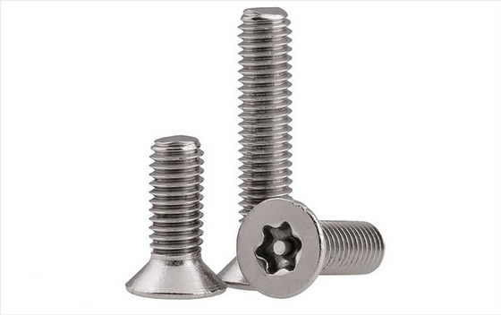 สกรู Torx หัวเรียบ 304 เหล็กไร้ขัด สกรู Torx หัวเรียบ มือขวา