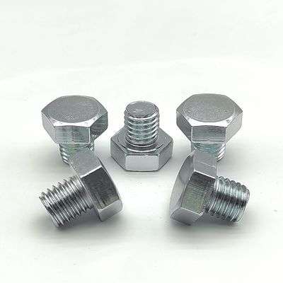 สลักเกลียวหัวหกเหลี่ยมความแข็งแรงสูงสำหรับเครื่องจักรกลหนักและการก่อสร้าง ทั้งแบบจำนวนมากหรือแบบแพ็คเล็ก ฮาร์ดแวร์ผิวเรียบ