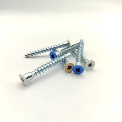 สกรูเฟอร์นิเจอร์แบบแตะตัวเองหัวหกเหลี่ยมสแตนเลส 304 A2-70