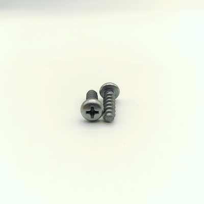 M6x18 ทองเหลืองเคลือบหัวปุ่ม Self-Tapping Screws Phillips Drive