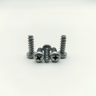 M6x18 ทองเหลืองเคลือบหัวปุ่ม Self-Tapping Screws Phillips Drive