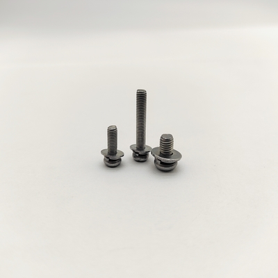 สกรูหัวแบนสแตนเลส A4-70 พร้อมแหวนล็อค 316