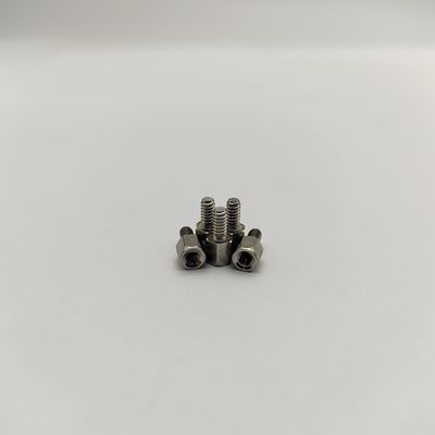 บูชหกเหลี่ยมอุตสาหกรรม SS316/ทองเหลือง กลึง CNC พร้อมเกลียวแบบกำหนดเอง