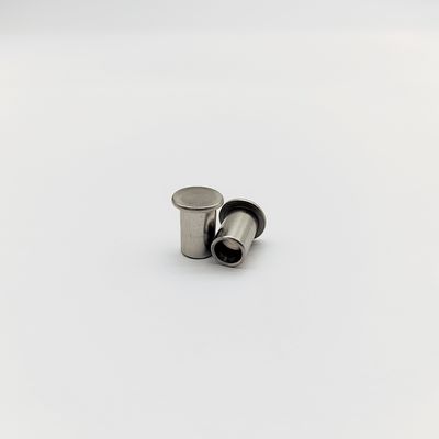 หมุดย้ำหัวแบนสแตนเลสสตีล 304 แบบกึ่งท่อ DIN 7337 M3-M6