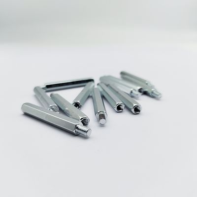 สกรูสแตนเลสสตีลหกเหลี่ยม Standoff M4-M12 10-100 มม. ชุบสังกะสีสีฟ้า