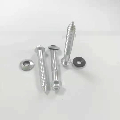 สกรูสแตนเลส Self-Tapping ด้วยเครื่องล้างยาง 5.85x5.85 สกรูหลังคาด้วยเครื่องล้าง สกรูคอนกรีต Self-Tapping