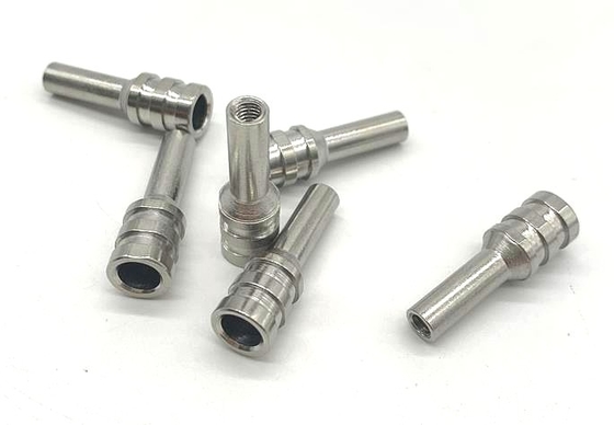 ชิ้นส่วนกลึง CNC กลึงทอง, 316 เพลาสแตนเลส 6x31.6mm