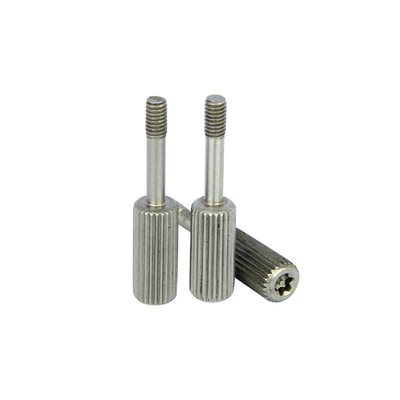 สกรูป้องกันการงัดแงะป้องกันการโจรกรรม SS304 ความปลอดภัย 6 Lobe Pin TX ฝาครอบไดรฟ์ Captive Temper Proof Torx Screw