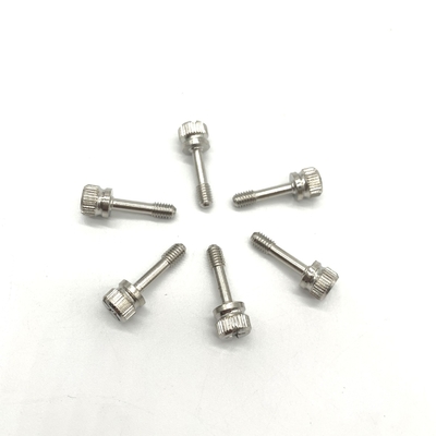 Groove Knurling สกรูเครื่องสแตนเลส, M4 Captive Screw A4-80