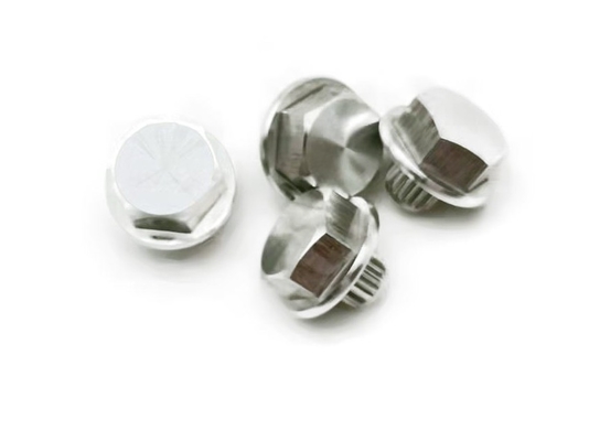 7x14mm CNC Lathe Machining Parts 6063 เล็บตกแต่งอลูมิเนียม ANSI