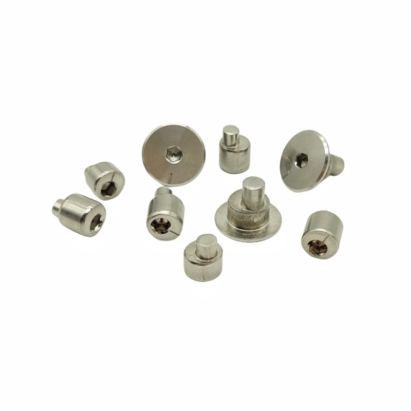 แหล่งที่มา ผู้ผลิต เหล็กไร้ขัด Hexagon Excentric Locking Rivet การประกอบอย่างรวดเร็ว