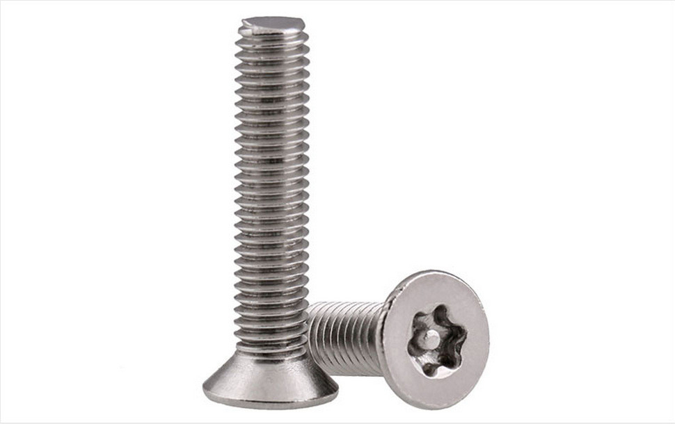 สกรู Torx หัวเรียบ 304 เหล็กไร้ขัด สกรู Torx หัวเรียบ มือขวา