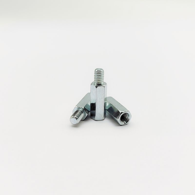 สกรูตัวผู้-ตัวเมียหกเหลี่ยมแบบ Heavy Duty - ระดับอุตสาหกรรม - ชุบสังกะสีสีฟ้า - M4 ถึง M10