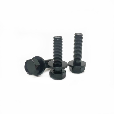 10.9-เกรด Hexagonal บอลท์สกรูผสมกับพัดเรียบและ Dacromet- Plated ภายนอก